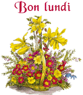 Gif animé Bon lundi fleurs